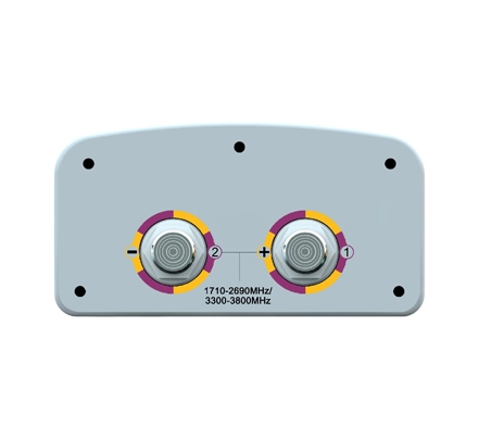 XXPol 1710-2690MHz/3300-3800MHz 65°/65° 12.3/12.5dBi 0°/0° Fixed Electrical Downtilt Antenna, with Combiner Integrated