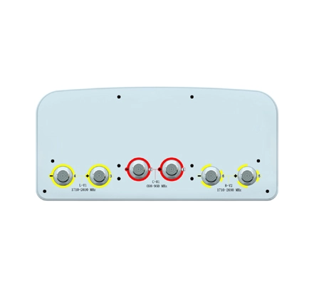 XXXPol 698-960MHz/1710-2690MHz×2 65°/65° 11.5/13.8dBi 0°/0° Fixed Electrical Downtilt Antenna