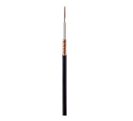 SuperFlexible Coaxial Cable, Corrugated Copper, 1/4 in, Black PE Jacket