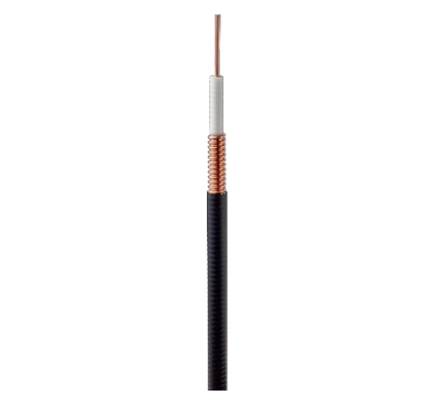 SuperFlexible Foam Coaxial Cable, Corrugated Copper, 3/8 in, Flame Retardant Non-Corrosive (FRNC) Jacket