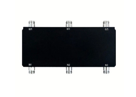 low pim 3x3 rf hybrid combiner, 694-3800mhz, n female