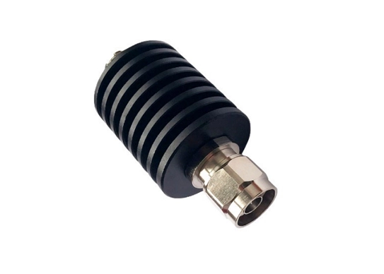 rf fixed attenuator, dc-6000mhz, 25 watt, n male to n female, 30db